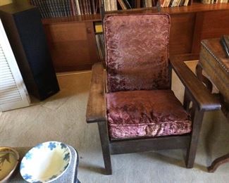 Morris, Stickley? Reclining armchair.