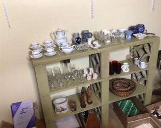 1970s homemade shelving unit LOL