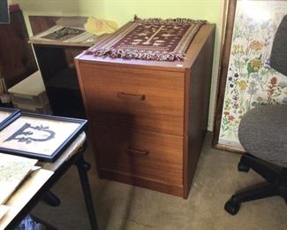 MCM Danish 2 drawer file cabinet