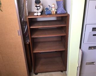 MCM Walnut stereo rack