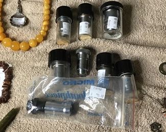 Microscope objectives Zeiss and Olympus