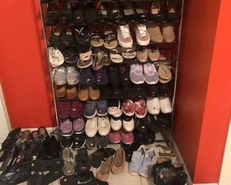 Shoes, most never worn. 