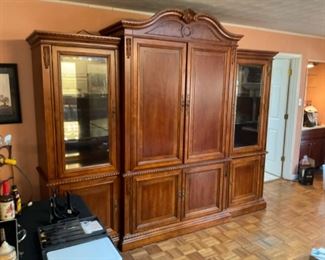 VERY LARGE ENTERTAINMENT CENTER. 