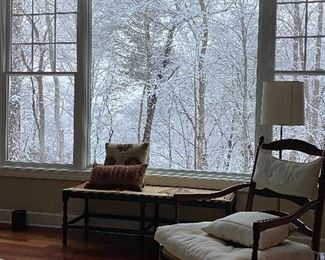 Chair and 2 long Benches 