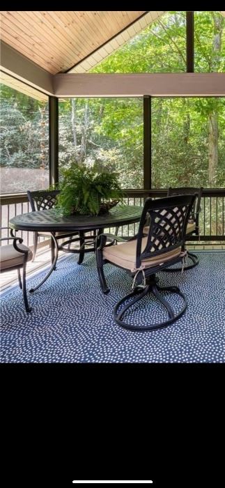 Frontgate Round Outdoor table and chairs