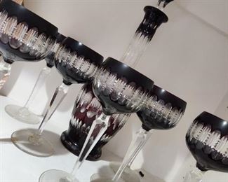 Bohemian Cut-to-Clear Crystal Set 