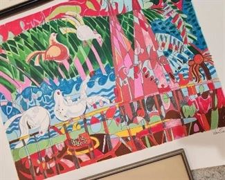 Litho signed by Van Sant  and numbered 