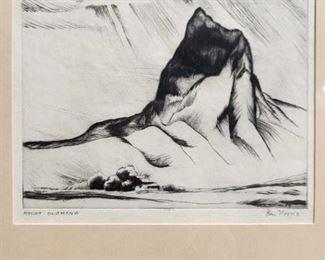 Etching signed by Ben Norris  