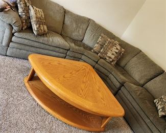 Attractive Sectional Sofa - Modern Coffee Table 