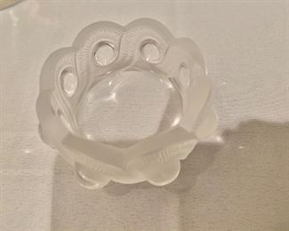 Lalique frosted dish 