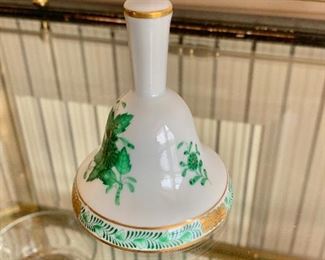 Herend porcelain bell 
