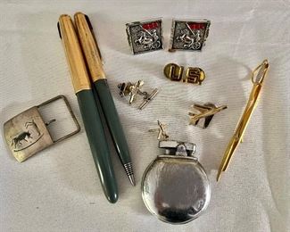 Pens, cuff links, belt buckle and more 