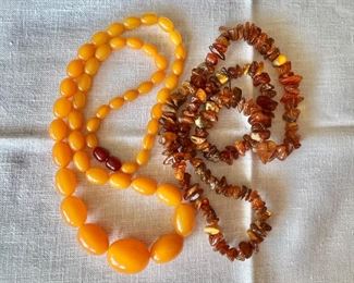Butterscotch amber with cherry amber clasp, amber necklaces