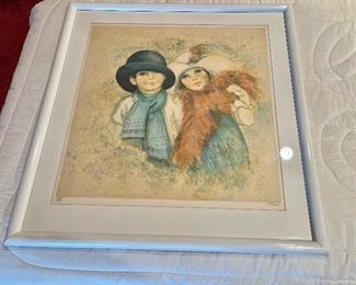 Mary Vickers "Attic Treasures" hand signed and numbered print 
