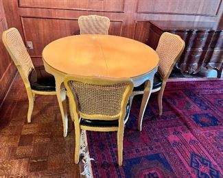 Vintage table and 4 chairs