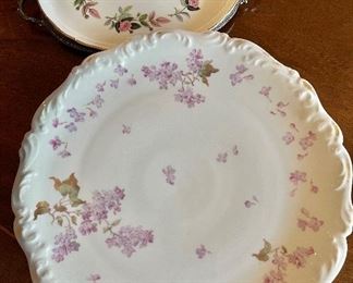 Limoges large platter and Wedgewood dish 