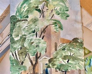 Watercolor original painting