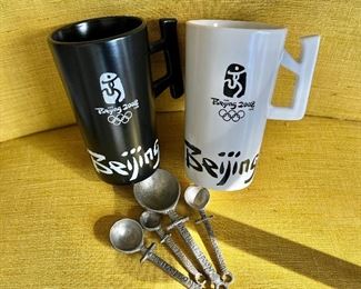 Olympics Beijing cups and set measuring spoons 