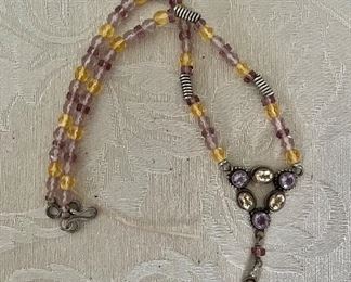 Vintage necklace with stones 
