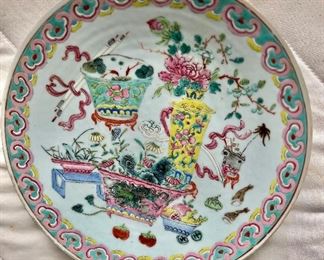 Chinoiserie large plate or platter 