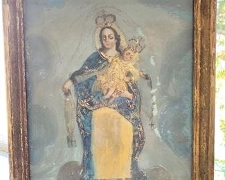 Antique Madonna original art