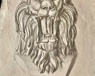 Sketch of a lion 