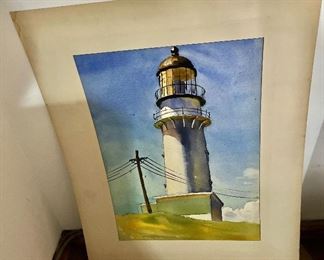 Lighthouse watercolor 