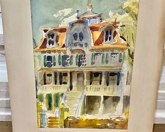 Watercolor of a house 