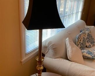 #5	Pair of Tall Brass Buffet Lamp - 32" Tall  (two of these)	 $80.00 
