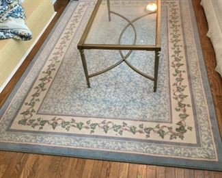 #11	Machine Made Rectangular Rug Blue/Mauve - 67x101	 $45.00 
