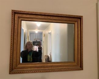 #27	Gold Framed(plastic) Rectangular Mirror - 30 x 24	 $20.00 
