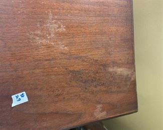 #29	Wood Square End Table - 12x28 (as is finish top)	 $30.00 
