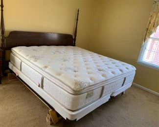 #31	Stearns & Foster King w/two Low Profile Twin Boxsprings	 $175.00 - sold
#32	Wood Poster Headboard w/frame	 $175.00 
