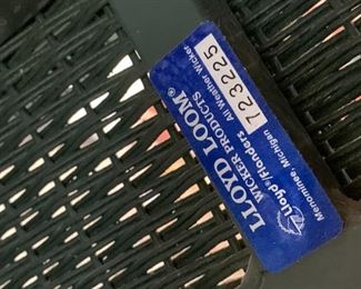 #43	Lloyd's Loom Real Wicker Sofa  - 82" Long & Matching Coffee Table w/Glass Protect -48x18x18	 $350.00 
