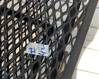 #42	Black Nesting Set of 3 Wrought Iron Side Table - 14.5x20.5.19 (taller one)	 $45.00 
