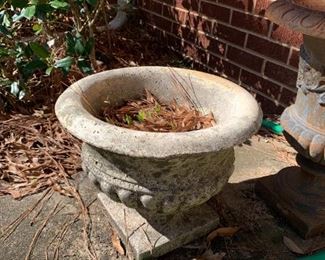 #71	Small Concrete Pedistel Pot - 14x11T	 $30.00 

