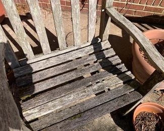 #78	Wood Bench and Side chair - (as is)	 $30.00 
