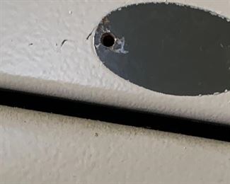 #97	Metal Locker w/door 1 shelf & Hooks 18x24x78	 $75.00 
