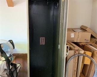 #97	Metal Locker w/door 1 shelf & Hooks 18x24x78	 $75.00 
