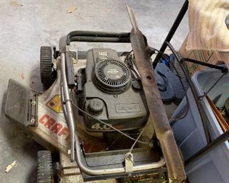 #100	Craftsman Eager1 Push Mower	 $75.00 
