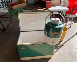 #123	Coleman Cooler w/Thermos	 $50.00 
