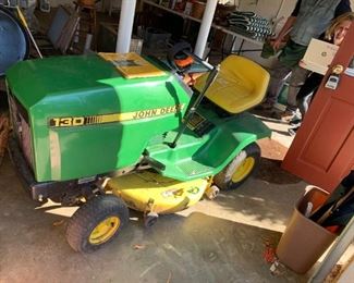 #124	John Deere 130 - 30" cut - Cracked Seat w/bagger	 $400.00 
