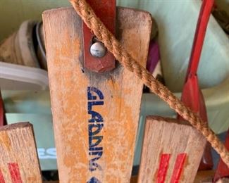 #131	Gladding Vintage Metal/Wood Sled	 $20.00 
