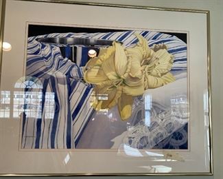 #145	Original Waterolor "Reflections of Blue & White" by Anita Hoodless	 $400.00 
