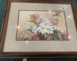 #158	Original Watercolor of Daisies - 20x16 by Anita Hoodless	 $50.00 
