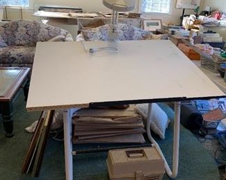 #169	Drafting Table  48x36x36	 $75.00 
