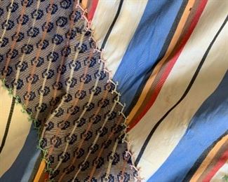 #171	Crazy Hand-Quilted Quilt using Silk Fabrics w/1952 Embroidered on it	 $200.00 
