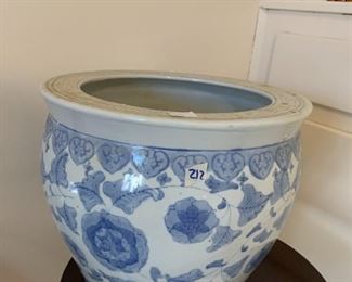 #212	10x12 blue/white planter light blue	 $20.00 
