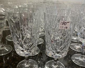 #217	gorham crystal  3.5 x7 tea goblets set of 12 	 $180.00 
