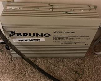 #222	chair lift by Bruno  CRE2110 Elite curved custom rail stairlift with curved on bottom seating for the chair . Straight chanel is 29 inches top 105 straight down and then curved at bottom.	 $300.00 
